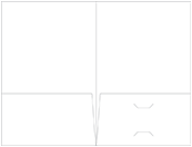 Crest Solar White Pocket Folder 5 3/4 x 8 3/4 - 10/Pk