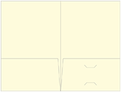 Crest Baronial Ivory Pocket Folder 5 3/4 x 8 3/4 - 10/Pk