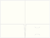 Textured Bianco Pocket Folder 5 3/4 x 8 3/4 - 10/Pk