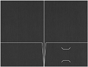 Eames Graphite (Textured) Pocket Folder 5 3/4 x 8 3/4 - 10/Pk