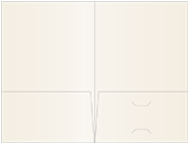 Pearlized Latte Pocket Folder 5 3/4 x 8 3/4 - 10/Pk