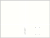 White Pearl Pocket Folder 5 3/4 x 8 3/4 - 10/Pk
