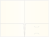 Natural White Pearl Pocket Folder 5 3/4 x 8 3/4 - 10/Pk