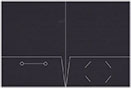 Linen Black Pocket Folder 9 x 12 - 10/Pk