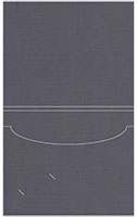 Linen Charcoal Capacity Folders Style A (8 3/4 x 11 1/4) 10/Pk