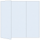Blue Feather Gate Fold Invitation Style A (5 x 7) - 10/Pk