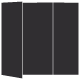 Black Gate Fold Invitation Style A (5 x 7) - 10/Pk