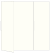 Textured Bianco Gate Fold Invitation Style B (5 1/4 x 7 3/4)