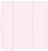 Pink Feather Gate Fold Invitation Style B (5 1/4 x 7 3/4)