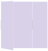 Purple Lace Gate Fold Invitation Style B (5 1/4 x 7 3/4)