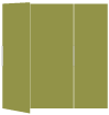 Olive Gate Fold Invitation Style B (5 1/4 x 7 3/4)