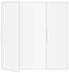 Pearlized White Gate Fold Invitation Style B (5 1/4 x 7 3/4)