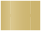 Gold Leaf Gate Fold Invitation Style B (5 1/4 x 7 3/4) - 10/Pk