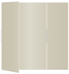 Gold Leaf Gate Fold Invitation Style B (5 1/4 x 7 3/4)