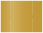 Antique Gold Gate Fold Invitation Style B (5 1/4 x 7 3/4) - 10/Pk