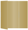 Antique Gold Gate Fold Invitation Style B (5 1/4 x 7 3/4)