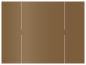 Bronze Gate Fold Invitation Style B (5 1/4 x 7 3/4) - 10/Pk