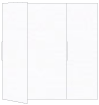 Linen Solar White Gate Fold Invitation Style B (5 1/4 x 7 3/4)