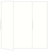 White Pearl Gate Fold Invitation Style B (5 1/4 x 7 3/4)