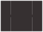 Linen Black Gate Fold Invitation Style B (5 1/4 x 7 3/4) - 10/Pk
