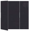 Linen Black Gate Fold Invitation Style B (5 1/4 x 7 3/4)