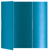 Teal Silk Gate Fold Invitation Style B (5 1/4 x 7 3/4)