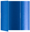 Blue Silk Gate Fold Invitation Style B (5 1/4 x 7 3/4)