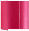 Pink Silk Gate Fold Invitation Style B (5 1/4 x 7 3/4)