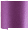 Purple Silk Gate Fold Invitation Style B (5 1/4 x 7 3/4)