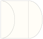 Crest Natural White Gate Fold Invitation Style C (5 1/4 x 7 1/4) - 10/Pk