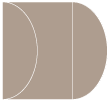 Pyro Brown Gate Fold Invitation Style C (5 1/4 x 7 1/4)