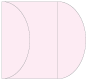 Pink Feather Gate Fold Invitation Style C (5 1/4 x 7 1/4) - 10/Pk