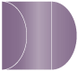 Purple Gate Fold Invitation Style C (5 1/4 x 7 1/4) - 10/Pk