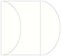 White Pearl Gate Fold Invitation Style C (5 1/4 x 7 1/4) - 10/Pk