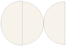 Beige Round Gate Fold Invitation Style D (5 3/4 Diameter) - 10/Pk