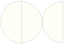 Textured Bianco Round Gate Fold Invitation Style D (5 3/4 Diameter) - 10/Pk