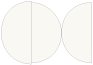 Egg Shell Round Gate Fold Invitation Style D (5 3/4 Diameter) - 10/Pk