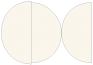 Textured Cream Round Gate Fold Invitation Style D (5 3/4 Diameter) - 10/Pk