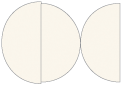 Textured Cream Round Gate Fold Invitation Style D (5 3/4 Diameter)