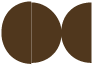 Coco Round Gate Fold Invitation Style D (5 3/4 Diameter) - 10/Pk