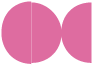 Raspberry Round Gate Fold Invitation Style D (5 3/4 Diameter) - 10/Pk
