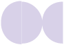 Purple Lace Round Gate Fold Invitation Style D (5 3/4 Diameter) - 10/Pk