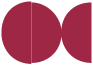 Pomegranate Round Gate Fold Invitation Style D (5 3/4 Diameter) - 10/Pk