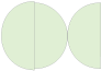 Green Tea Round Gate Fold Invitation Style D (5 3/4 Diameter) - 10/Pk