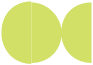Citrus Green Round Gate Fold Invitation Style D (5 3/4 Diameter) - 10/Pk