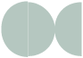 Dusk Blue Round Gate Fold Invitation Style D (5 3/4 Diameter) - 10/Pk