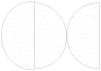 Deco (Textured) Round Gate Fold Invitation Style D (5 3/4 Diameter) - 10/Pk