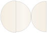 Pearlized Latte Round Gate Fold Invitation Style D (5 3/4 Diameter) - 10/Pk