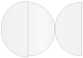 Pearlized White Round Gate Fold Invitation Style D (5 3/4 Diameter) - 10/Pk