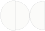Quartz Round Gate Fold Invitation Style D (5 3/4 Diameter) - 10/Pk